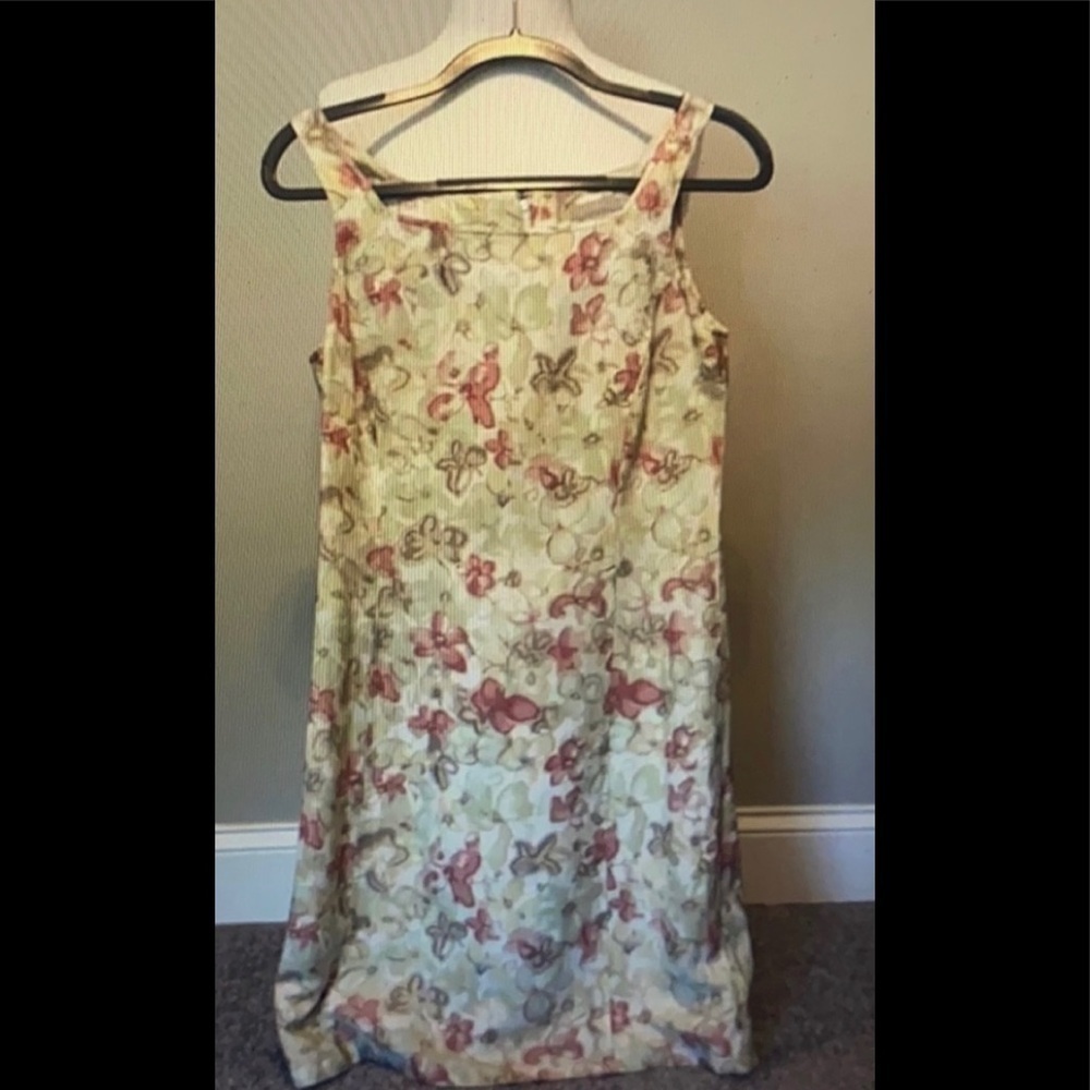 J. Crew Linen Shift Sleeveless Dress Size 6